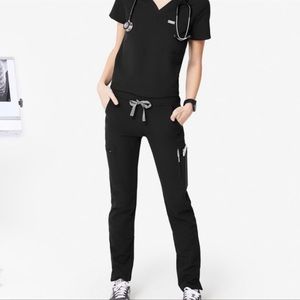Figs yola skinny pant XST. Black